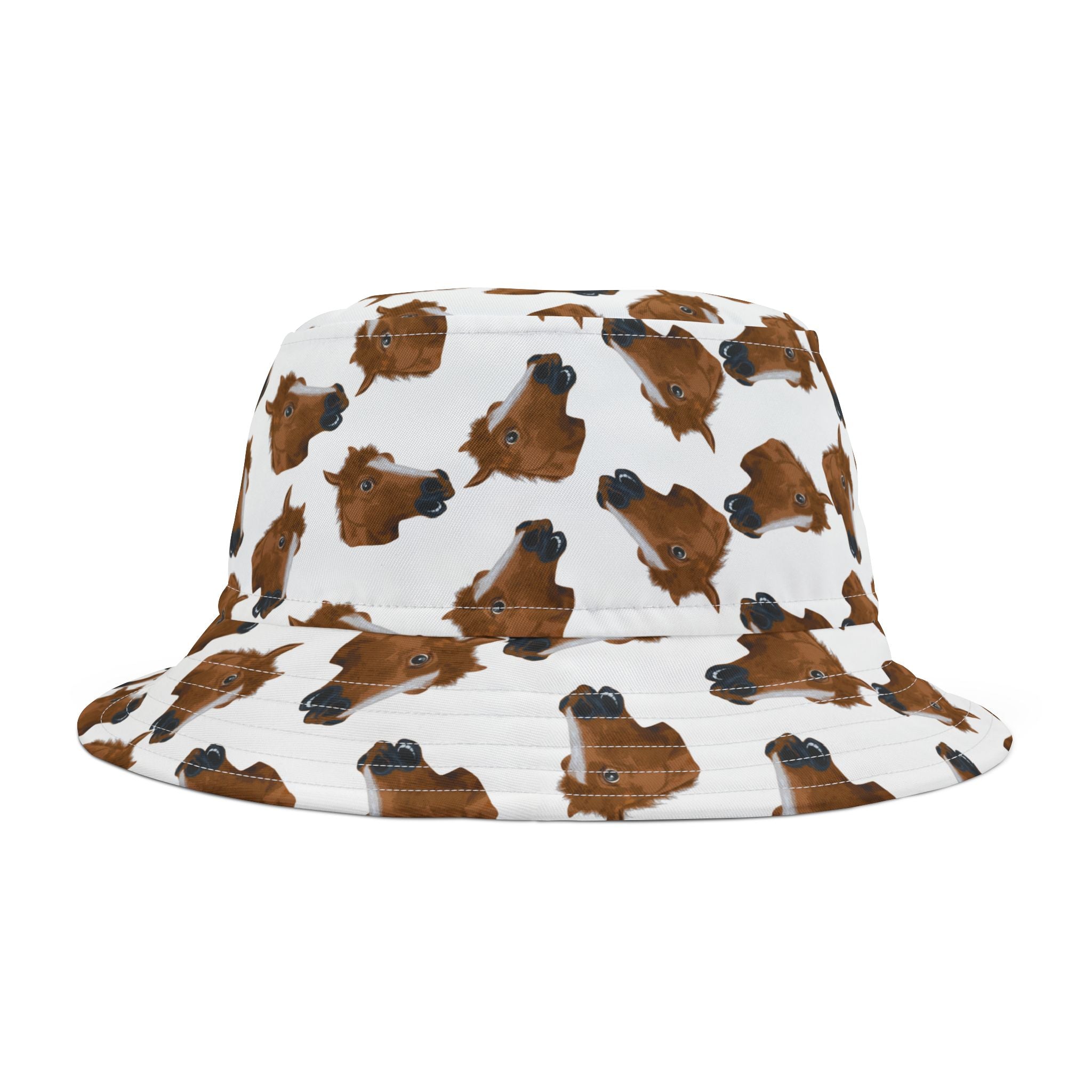 Horse Print Bucket Hat – Brown Calf Pattern AOP Hat
