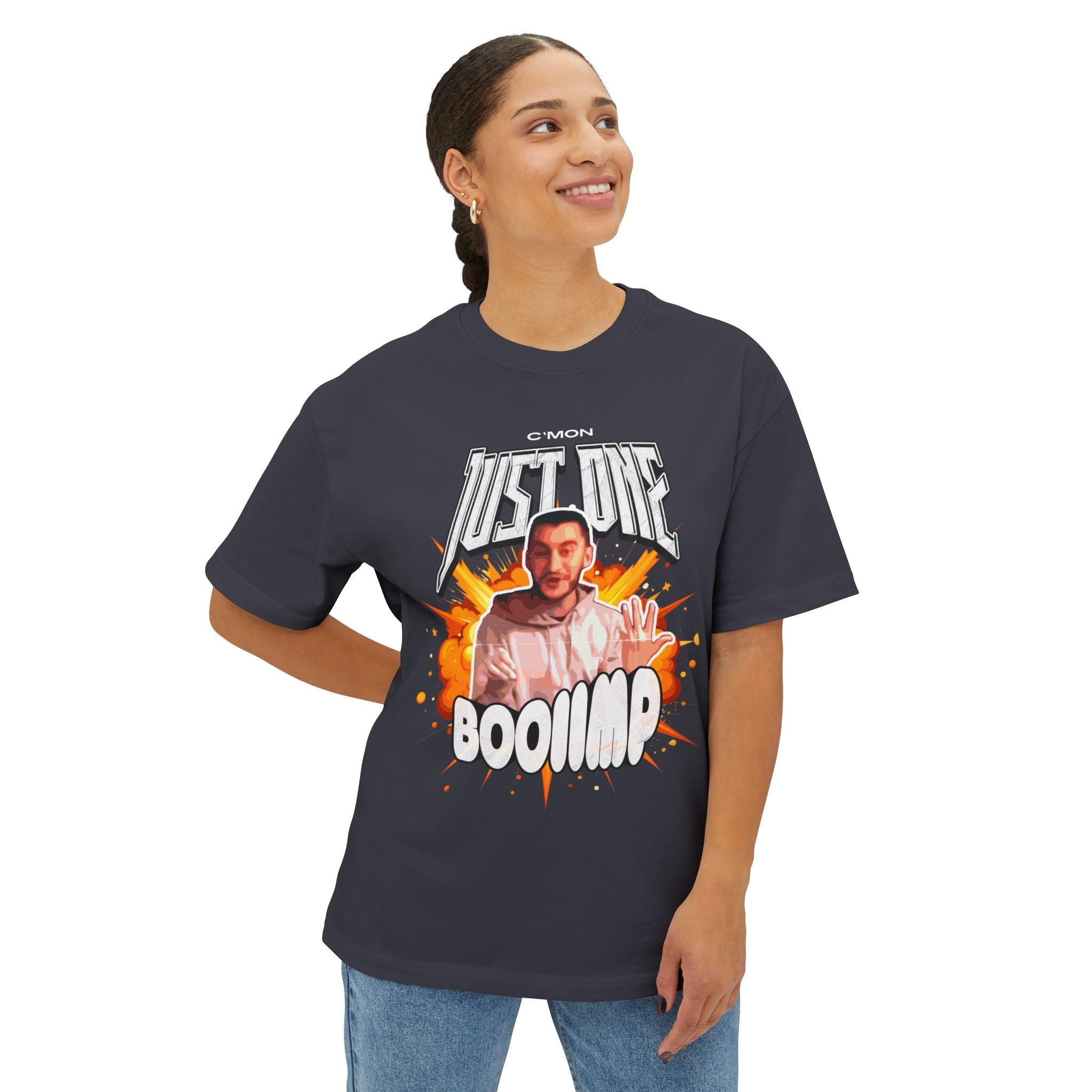 Graphic Tee "Just One Booomp" Explosion Design