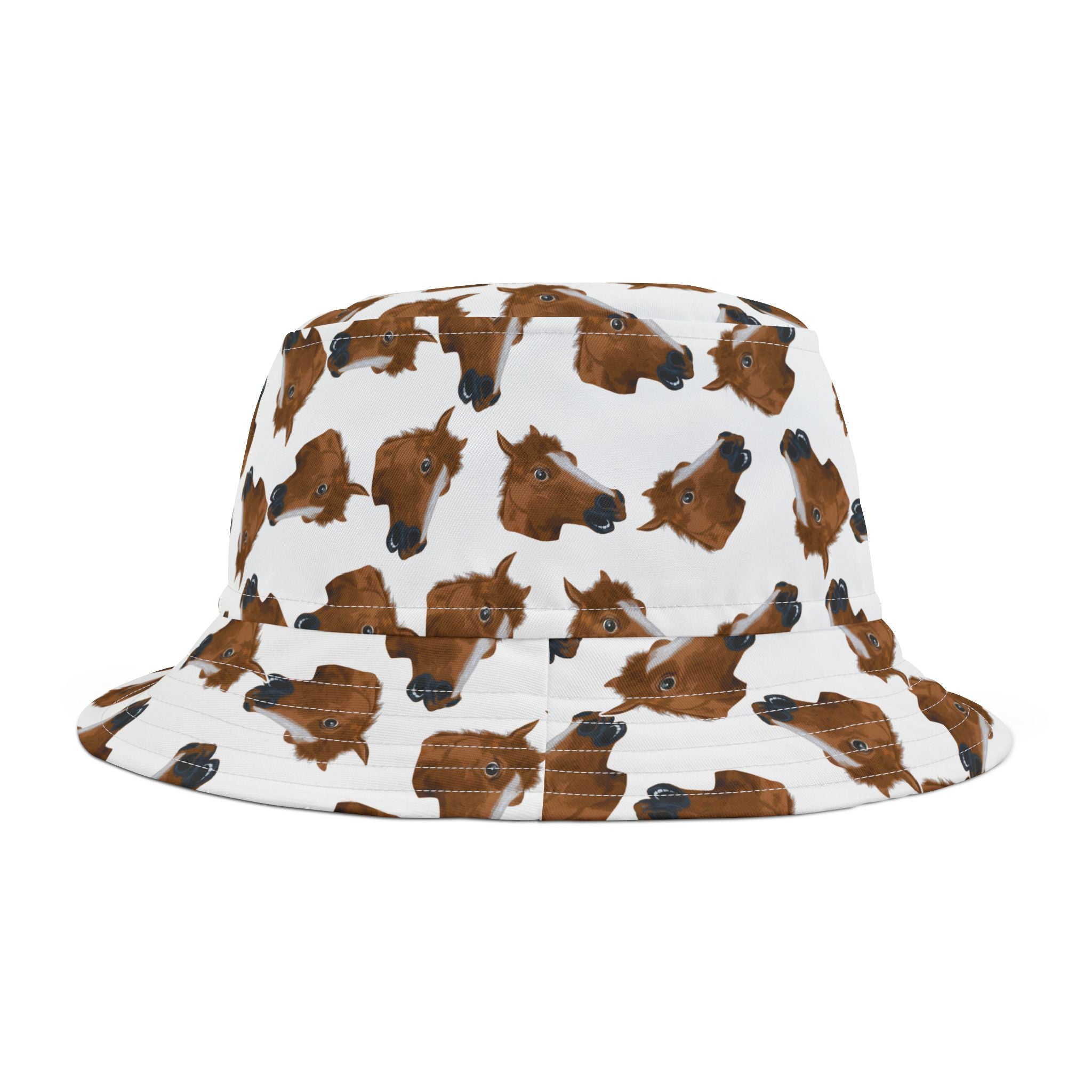 Horse Print Bucket Hat – Brown Calf Pattern AOP Hat