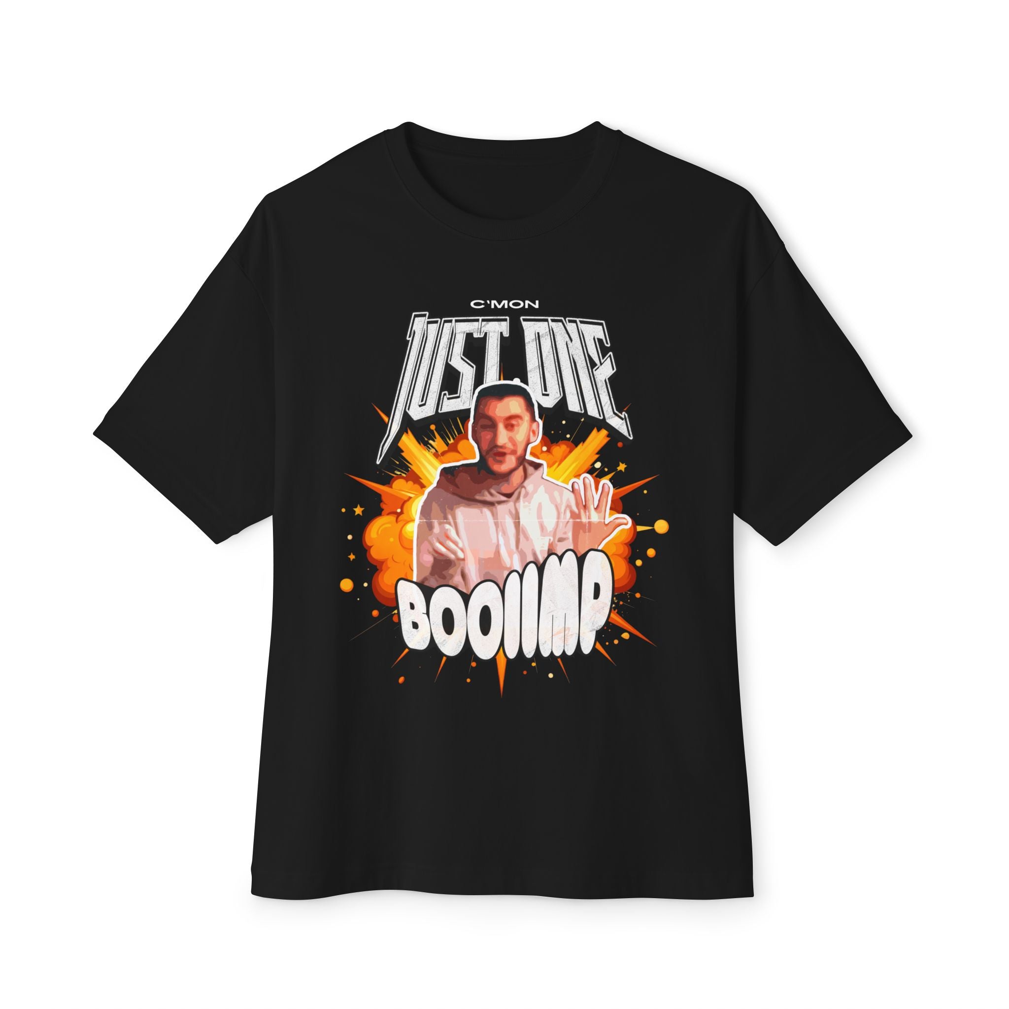 Graphic Tee "Just One Booomp" Explosion Design