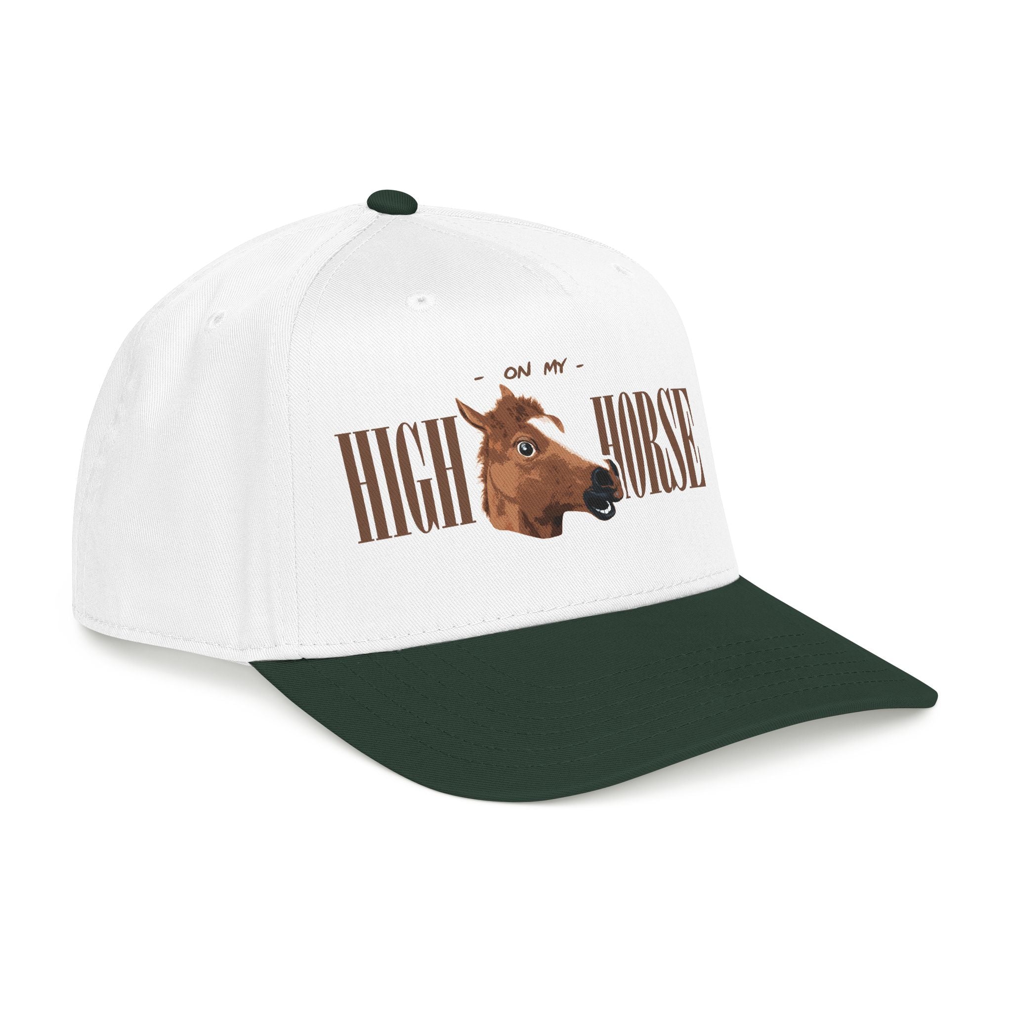 On My High Horse - Embroidered Tan Cap
