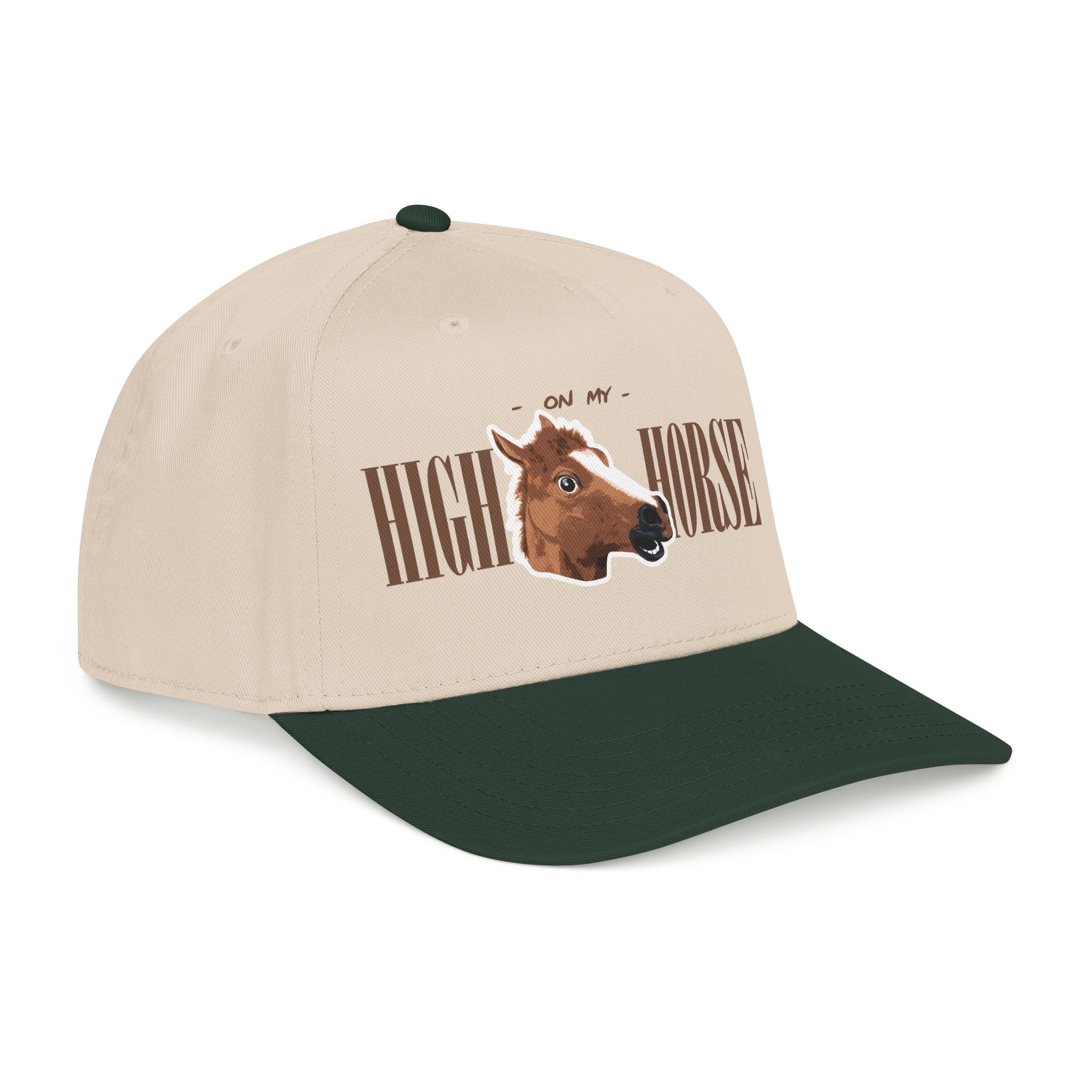 On My High Horse - Embroidered Tan Cap