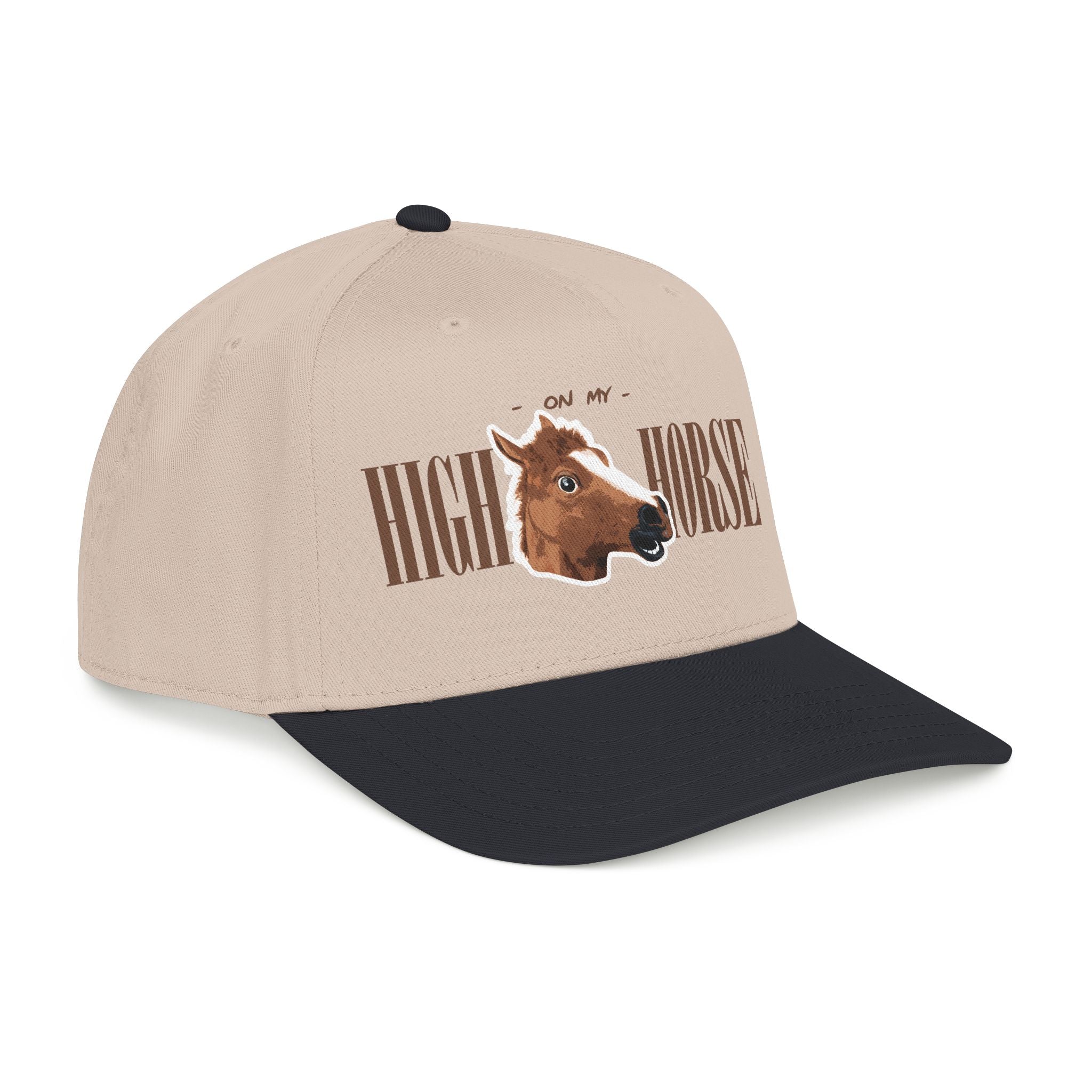 On My High Horse - Embroidered Tan Cap