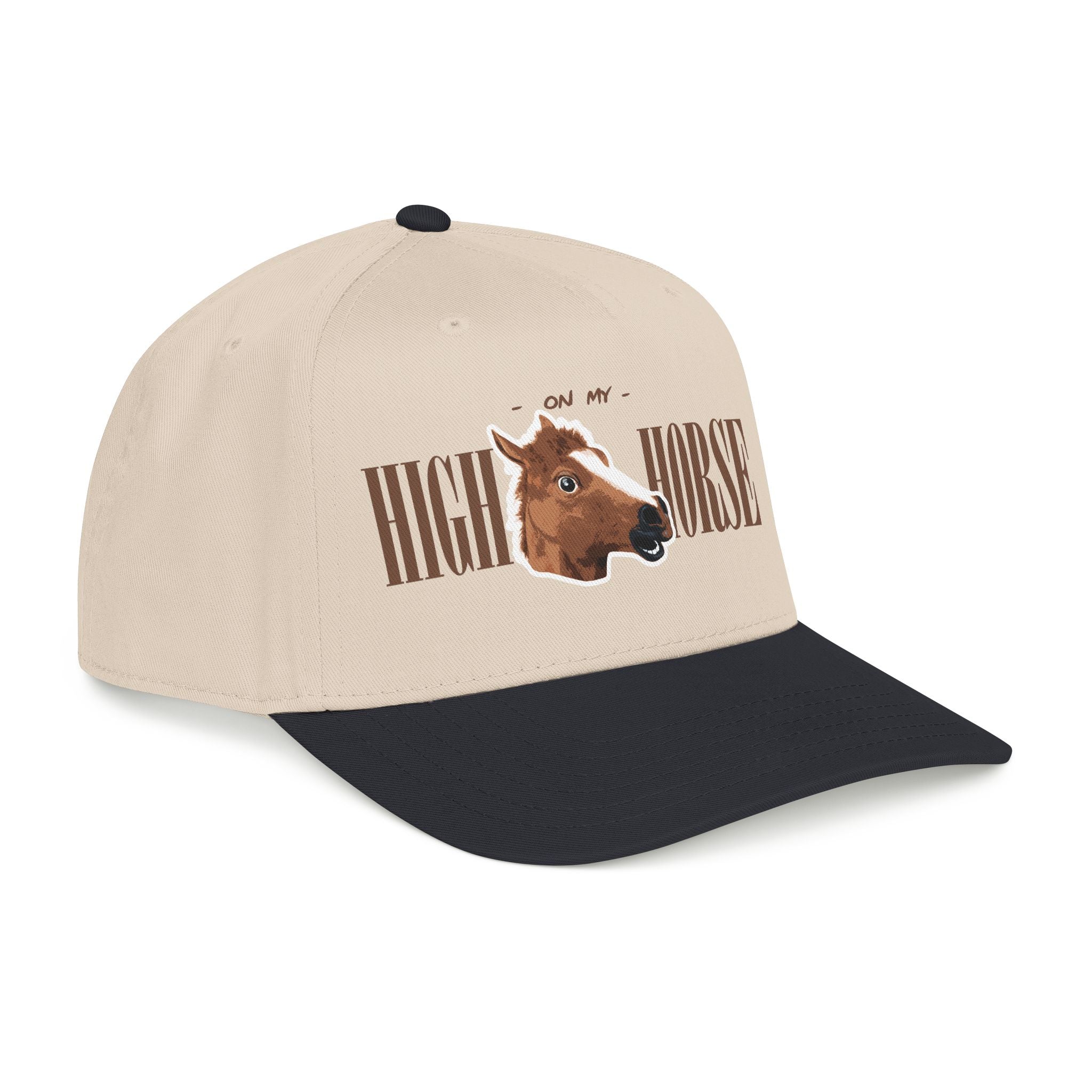 On My High Horse - Embroidered Tan Cap
